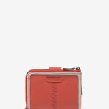 Cartera pequeña en piel coral