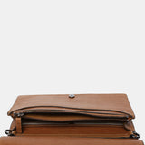 Bandolera mini en piel cognac