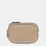 Tarjetero en piel camel