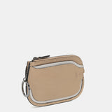 Tarjetero en piel camel