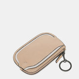 Tarjetero en piel camel