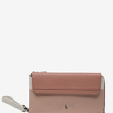 Cartera grande en piel rosa