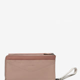 Cartera grande en piel rosa