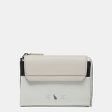 Cartera pequeña en piel blanca