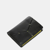 Portafoglio da uomo in pelle con protezione RFID, colore nero