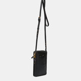 Bolso para el móvil en piel negra