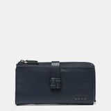 Große blaue Brieftasche