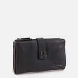 Mittleres Portfolio in schwarzem Leder