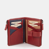 Cartera pequeña en piel roja