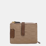 Cartera pequeña en nylon camel