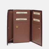 Mittleres Portfolio in burgunderfarbenem Leder