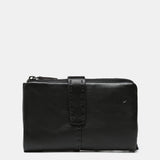 Mittleres Portfolio in schwarzem Leder
