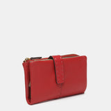 Mittleres Portfolio in rotem Leder