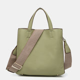 Borsa shopper verde realizzata con materiali riciclati