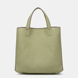 Borsa shopper verde realizzata con materiali riciclati