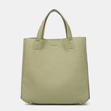 Borsa shopper verde realizzata con materiali riciclati