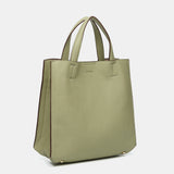Borsa shopper verde realizzata con materiali riciclati