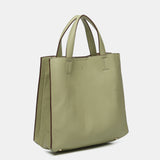 Borsa shopper verde realizzata con materiali riciclati