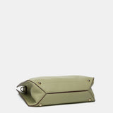 Borsa shopper verde realizzata con materiali riciclati