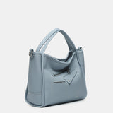 Bolso de mano en materiales reciclados azul