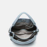 Bolso de mano en materiales reciclados azul