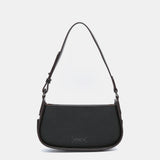 Black recycled material shoulder bag