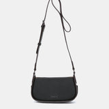 Black recycled material shoulder bag