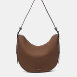 Bolso de hombro en materiales reciclados marrón