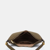 Bolso de hombro en materiales reciclados verde