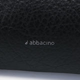 Shoulder bag in black recycled materials