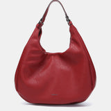 Red recycled materials shoulder bag