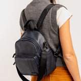 Mochila en materiales reciclados azul