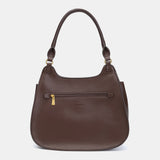 Shoulder bag made of recycled materials in burgundy
