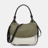 Bolso de hombro en materiales reciclados verde