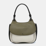 Bolso de hombro en materiales reciclados verde