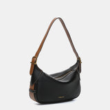 Bolso de hombro en materiales reciclados negra