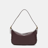 Shoulder bag made of recycled materials in burgundy