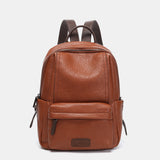 Zaino per materiali riciclati cognac