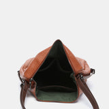 Multifunctional bag made from recycled materials cognac
