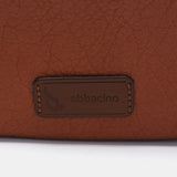 Multifunctional bag made from recycled materials cognac