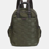 Green recycled nylon backpack