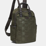 Green recycled nylon backpack