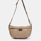 Piccolo bandolera in cammello riciclato in nylon