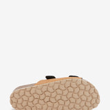 Flache Sandale in Bronze