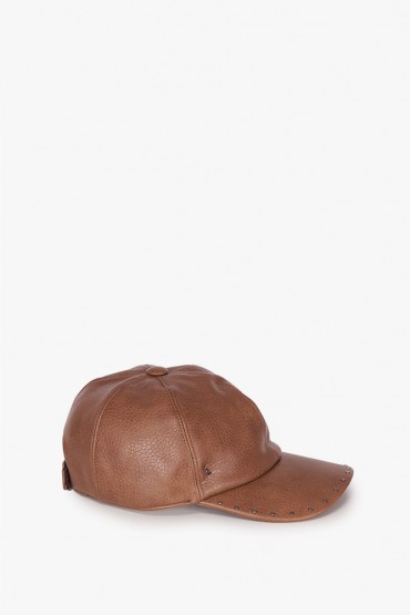 Women's taupe cap
