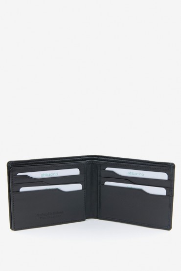 Men's black leather wallet