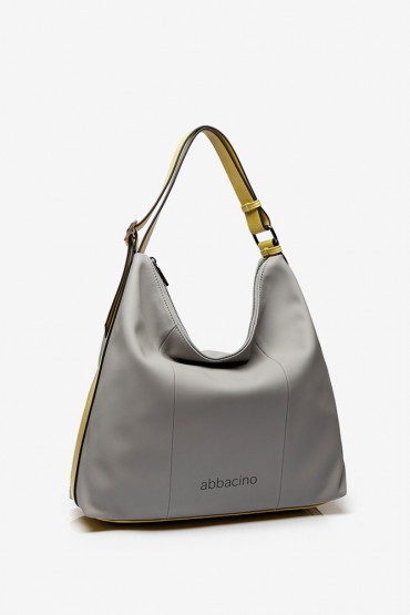Grey hobo bag