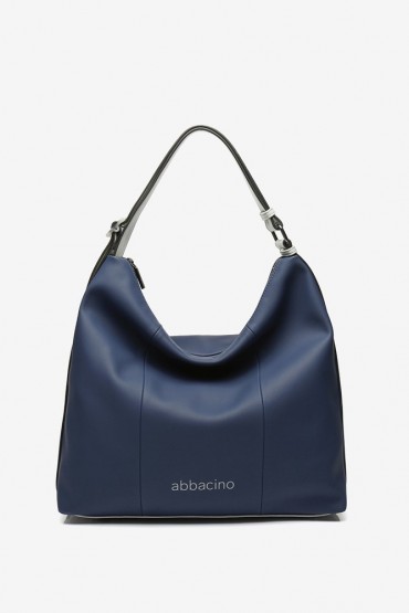 Blue hobo bag