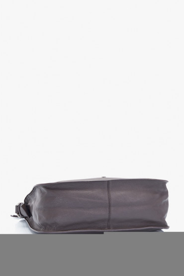 Maitri brown leather large hobo bag