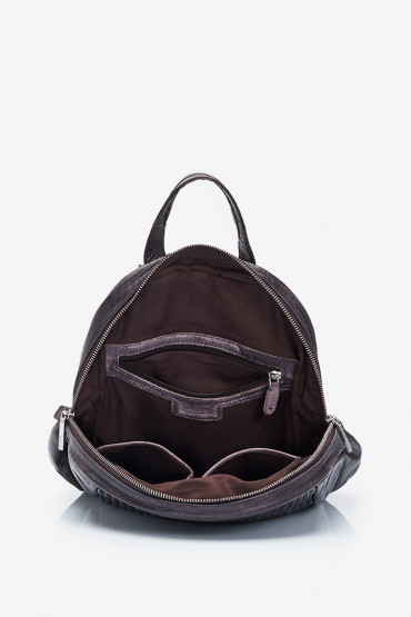 Raga brown leather backpack
